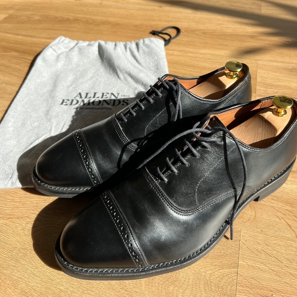 Allen Edmonds Fifth Avenue Cap-toe Oxford - Black main image 4